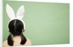 Girl Wearing Rabbit Ears by Anonymous