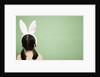 Girl Wearing Rabbit Ears by Anonymous