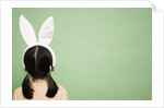 Girl Wearing Rabbit Ears by Anonymous