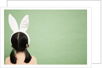 Girl Wearing Rabbit Ears by Anonymous