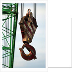 Hook on Construction Crane by Anonymous