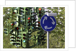 Traffic Light Tree at London Docklands by Anonymous