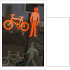 Red Cycle and Pedestrian Signal by Anonymous