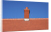 Roof top and chimney on a new house by Anonymous