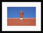 Roof top and chimney on a new house by Anonymous