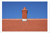 Roof top and chimney on a new house by Anonymous