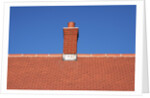 Roof top and chimney on a new house by Anonymous