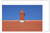 Roof top and chimney on a new house by Anonymous