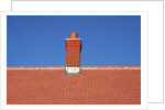 Roof top and chimney on a new house by Anonymous