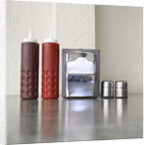 Condiments on Cafe Table by Anonymous