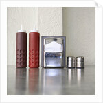Condiments on Cafe Table by Anonymous