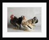 Silkied Serama Cock and Hen by Anonymous