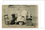 Sick Dog in Bed with Two Dogs Attending by Anonymous