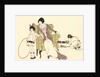 Illustration of Mother with Son and Daughter Playing Games by Harry Linnell