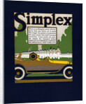 Advertisement for Simplex Automobiles by Louis Fancher