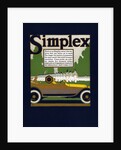Advertisement for Simplex Automobiles by Louis Fancher