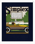 Advertisement for Simplex Automobiles by Louis Fancher
