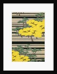 Illustration of Yellow and Green Trees with Cranes by Anonymous