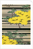 Illustration of Yellow and Green Trees with Cranes by Anonymous