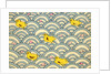 Illustration of Ducklings in a Stylized Waterscape by Anonymous