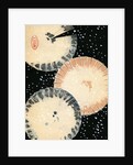 Illustration of Three Umbrellas in Snow by Anonymous