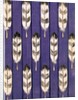 Illustration of Feathers on a Lavender Geometric Background by Anonymous