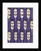 Illustration of Feathers on a Lavender Geometric Background by Anonymous
