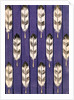 Illustration of Feathers on a Lavender Geometric Background by Anonymous