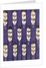 Illustration of Feathers on a Lavender Geometric Background by Anonymous