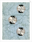 Illustration of Cranes Forming Balls on Light Blue Background by Anonymous