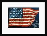 The Glorious Fourth Postcard with American Flag by Anonymous