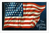 The Glorious Fourth Postcard with American Flag by Anonymous