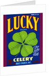 Lucky Brand Celery Crate Label by Anonymous