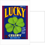 Lucky Brand Celery Crate Label by Anonymous