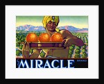 Miracle Brand Fruit Crate Label by Anonymous