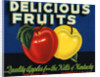 Delicious Fruits Fruit Crate Label by Anonymous