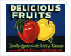 Delicious Fruits Fruit Crate Label by Anonymous