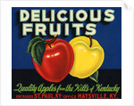 Delicious Fruits Fruit Crate Label by Anonymous