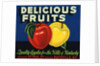 Delicious Fruits Fruit Crate Label by Anonymous