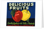 Delicious Fruits Fruit Crate Label by Anonymous