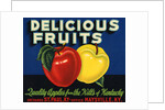Delicious Fruits Fruit Crate Label by Anonymous