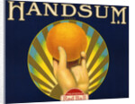 Handsum Brand Fruit Crate Label by Anonymous