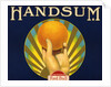 Handsum Brand Fruit Crate Label by Anonymous