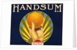 Handsum Brand Fruit Crate Label by Anonymous