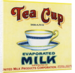 Tea Cup Brand Evaporated Milk Product Label by Anonymous