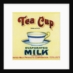 Tea Cup Brand Evaporated Milk Product Label by Anonymous