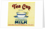 Tea Cup Brand Evaporated Milk Product Label by Anonymous