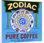 Zodiac Brand Pure Coffee Product Label by Anonymous