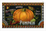 Butterfly Brand Golden Pumpkin Product Label by Anonymous