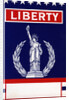 Liberty with Statue of Liberty Broom label by Anonymous